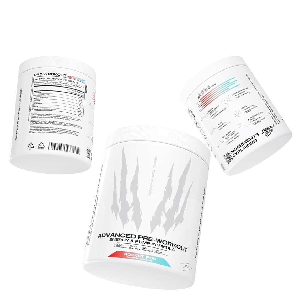 PWO Aceus Nutrition Advanced pre workout - 400g