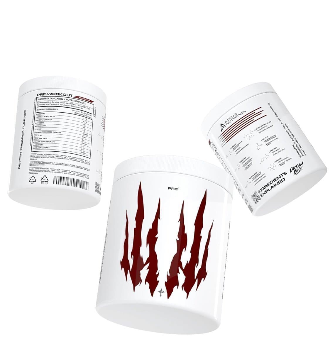 PWO Aceus Nutrition Pre-Workout - 600g