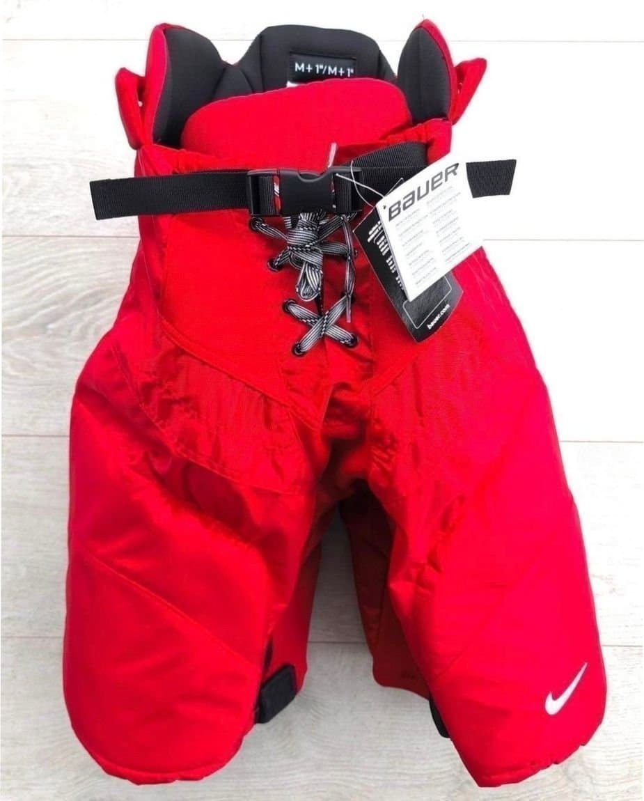 Bauer Nike Ishockeybyxor, Röda, Storlek Senior M+1"
