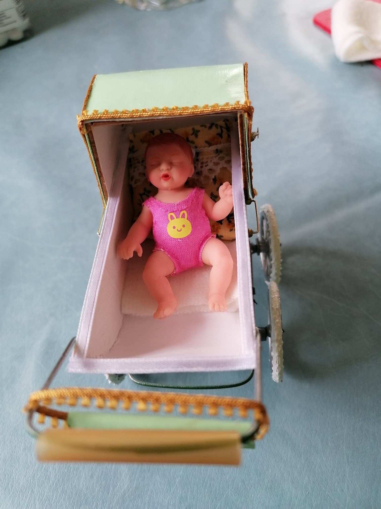 Handgjord Silver Cross vagn