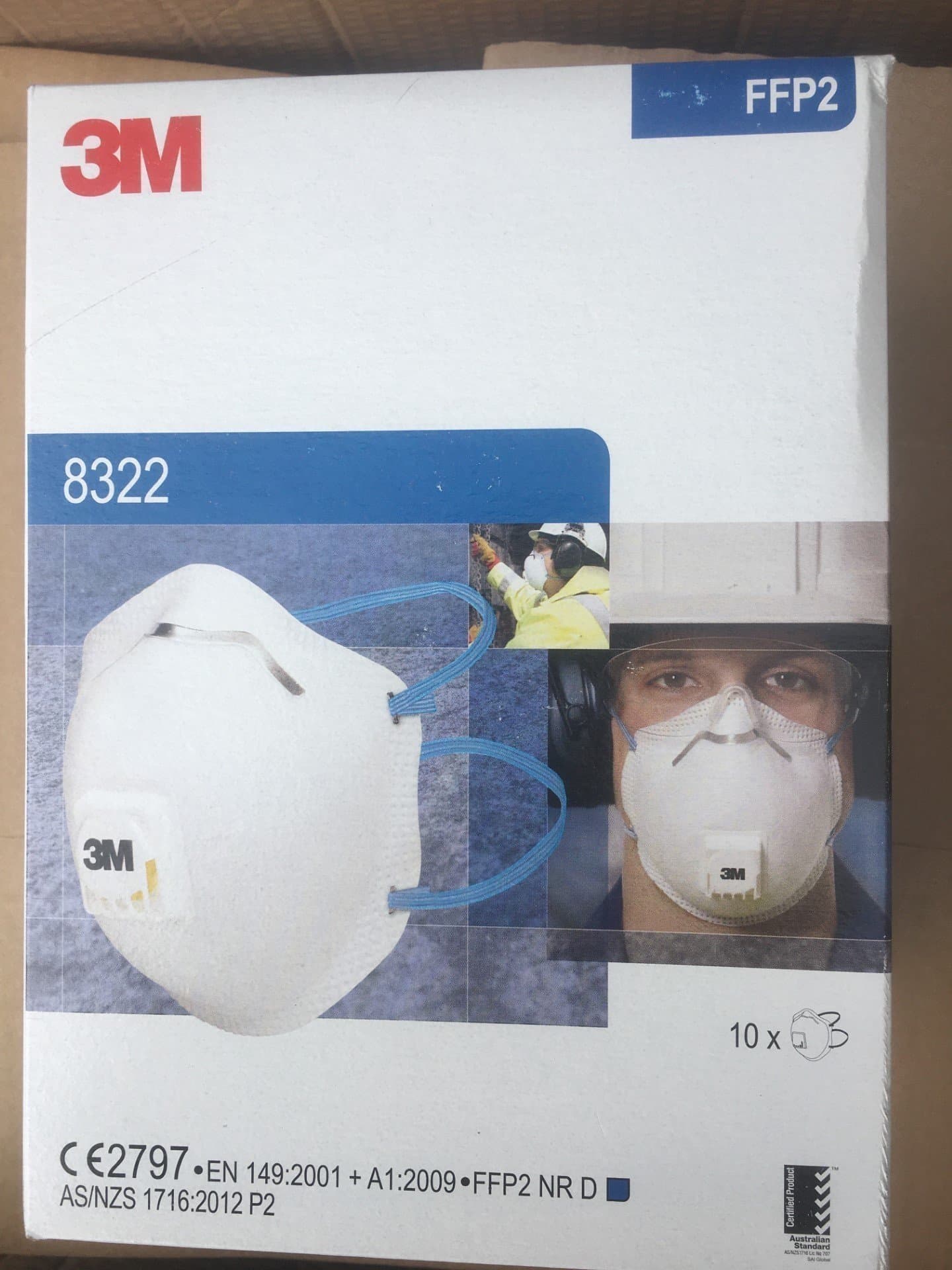 3M Skyddsmask 8322 , 10-Pack