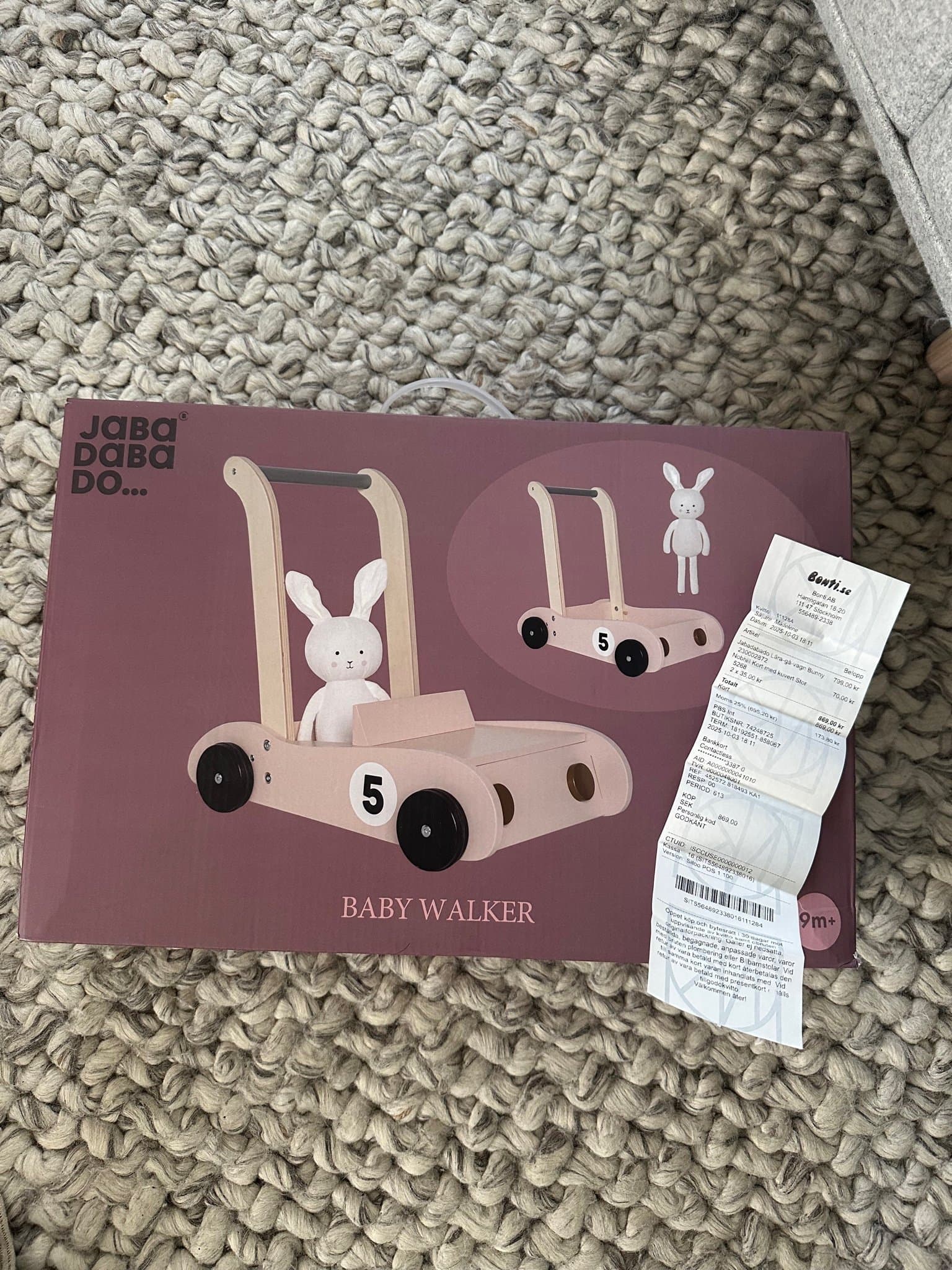 Lära gå vagn Jabadabado Bunny