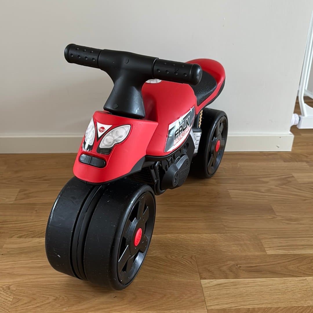 Falk Motorcykel för barn, röd