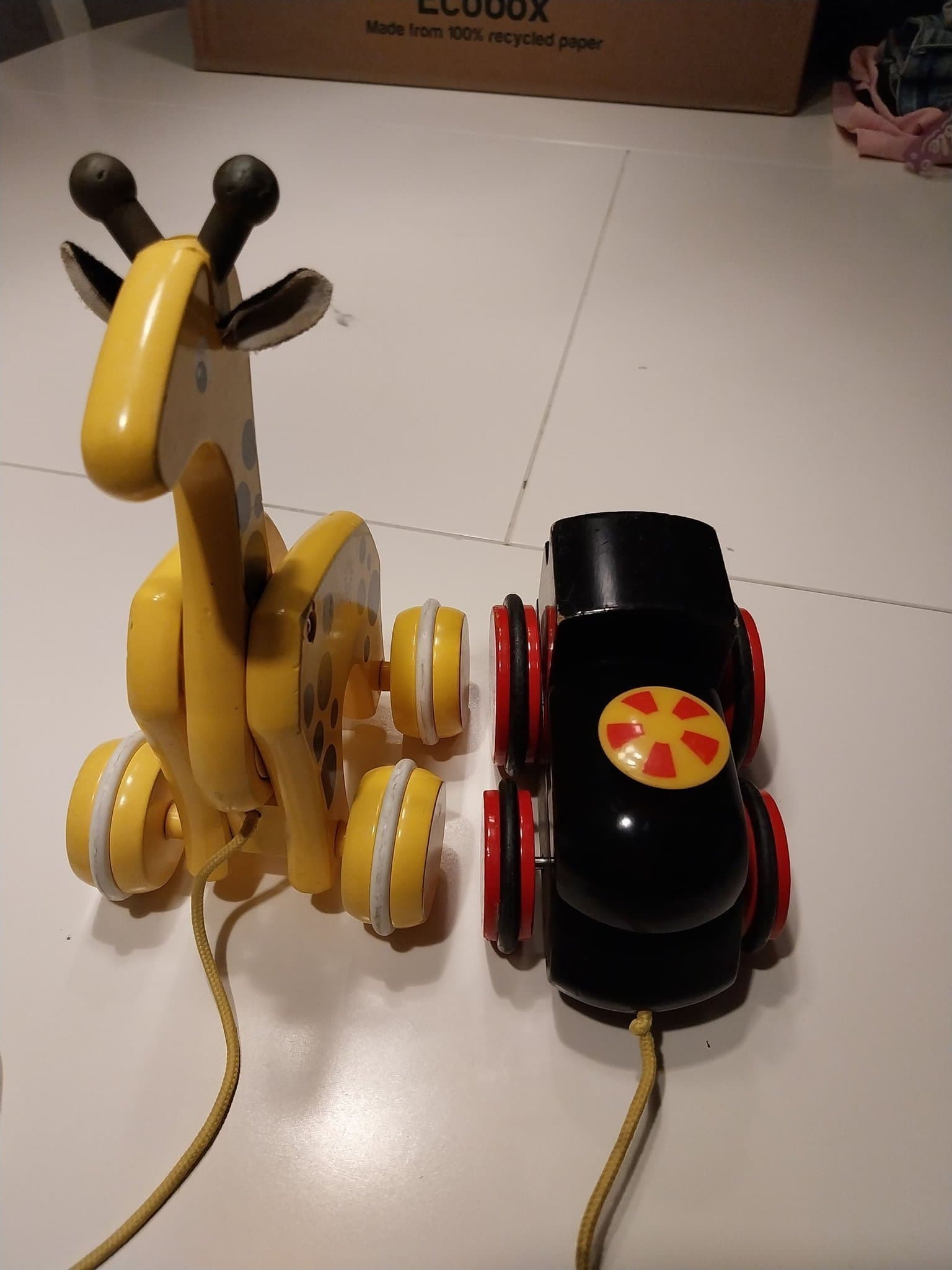 BRIO Dragleksaker - Giraff och Tåg