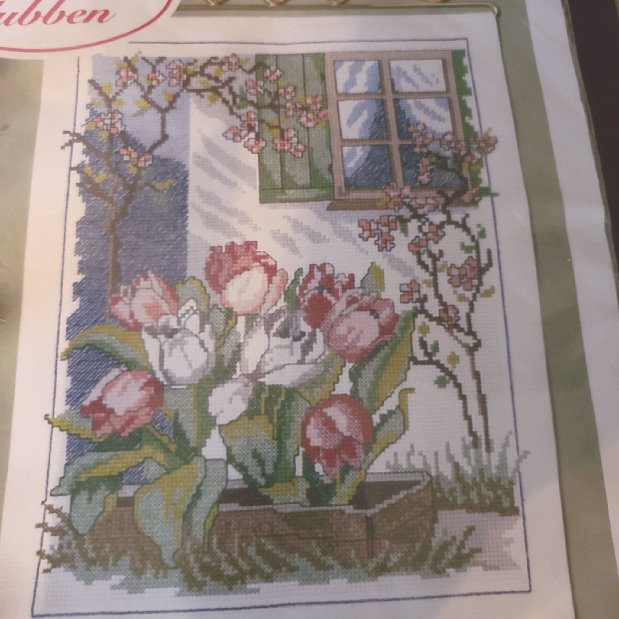 Ett fint komplett broderikit vepa i korsstygn oöppnad