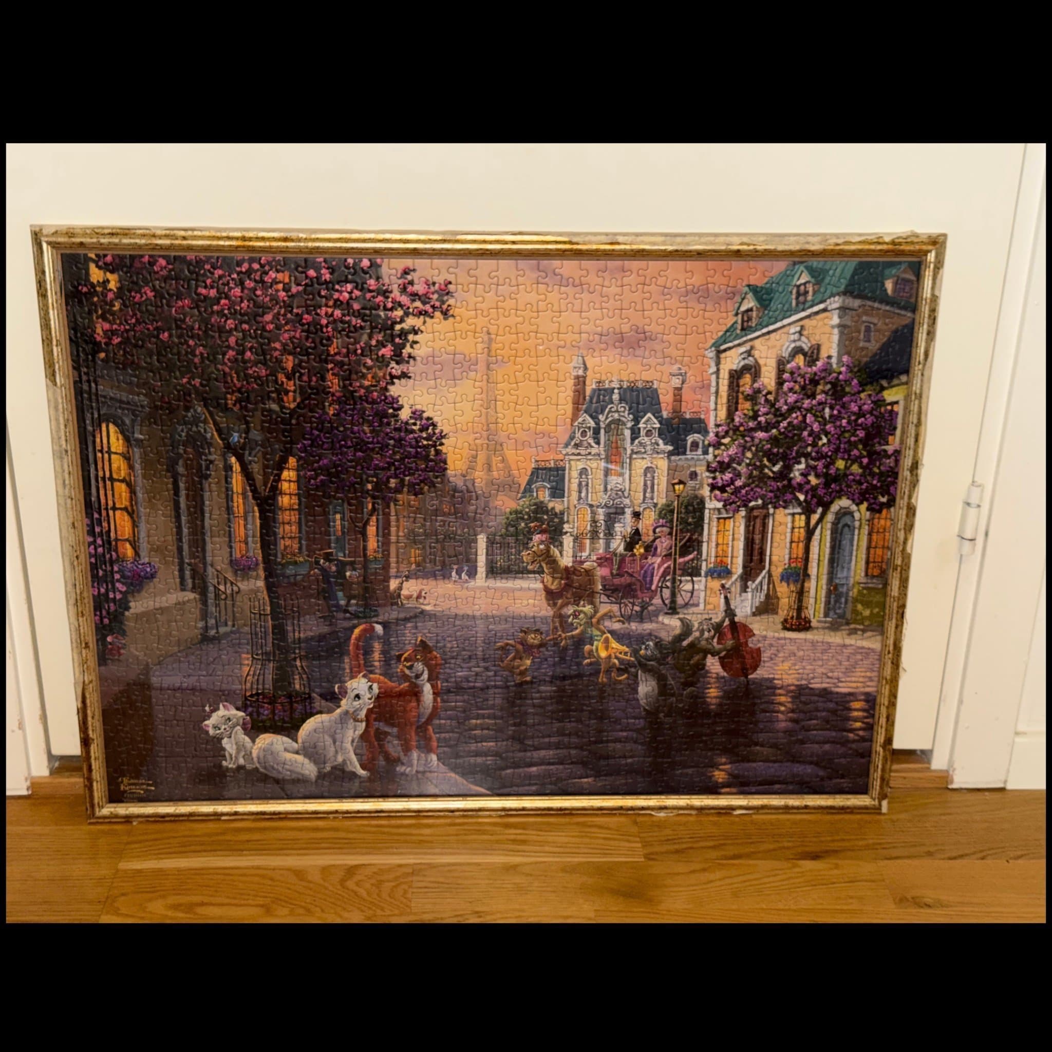 Pusseltavla - 1000 bitars: Pussel schmidt av thomas kinkade disney aristocats