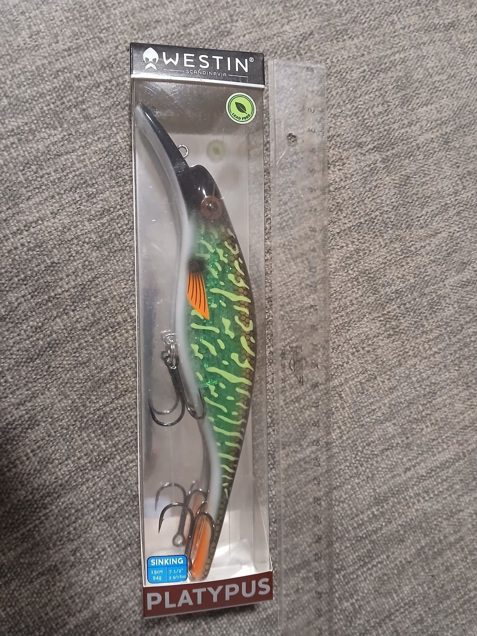 Westin Platypus Sinking Wobbler 19cm 94g