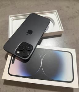 iPhone 14 Pro Max 128GB Space Black – Olåst – Batteri 85% – Box