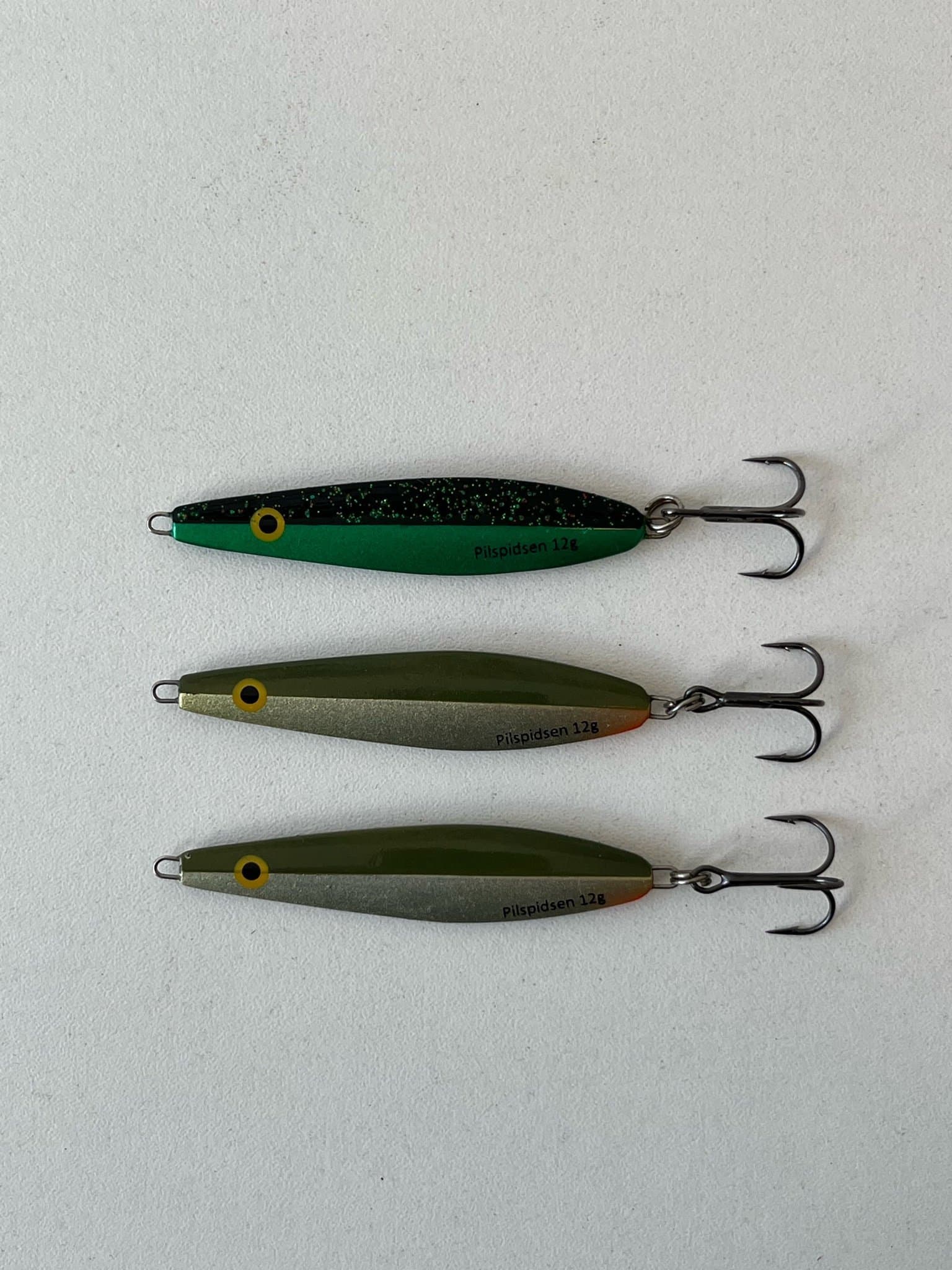 3 oanvända Pilspidsen