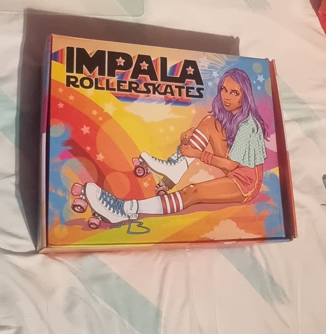 Impala rullskridskor med leopardtryck