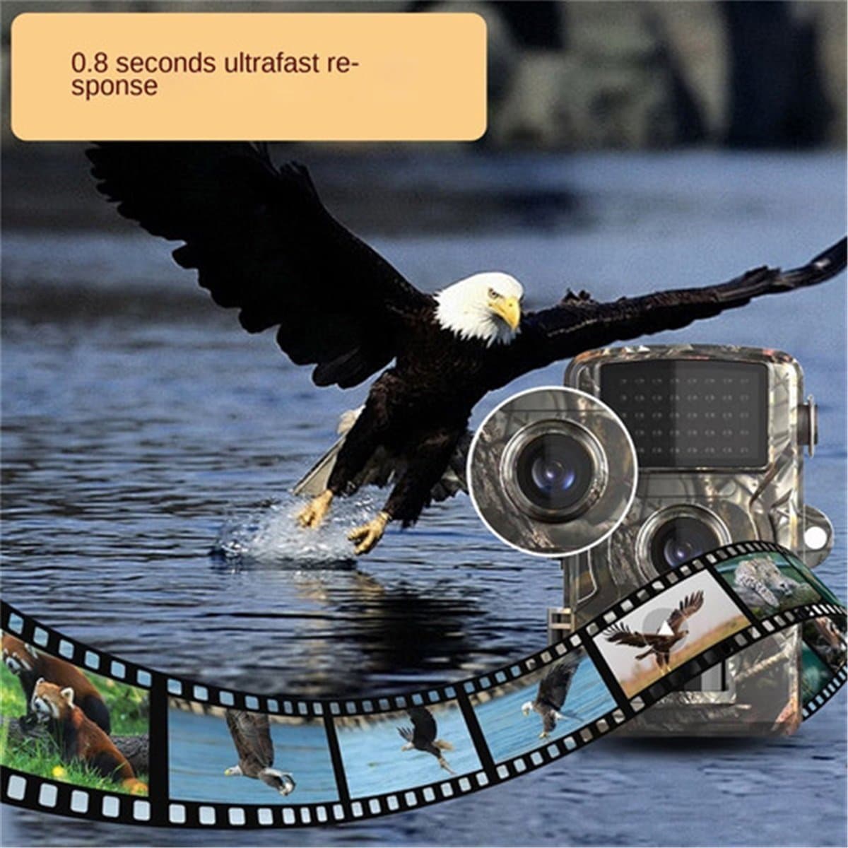 Utomhuskamera med hög definition, infraröd nattvision och inspelare