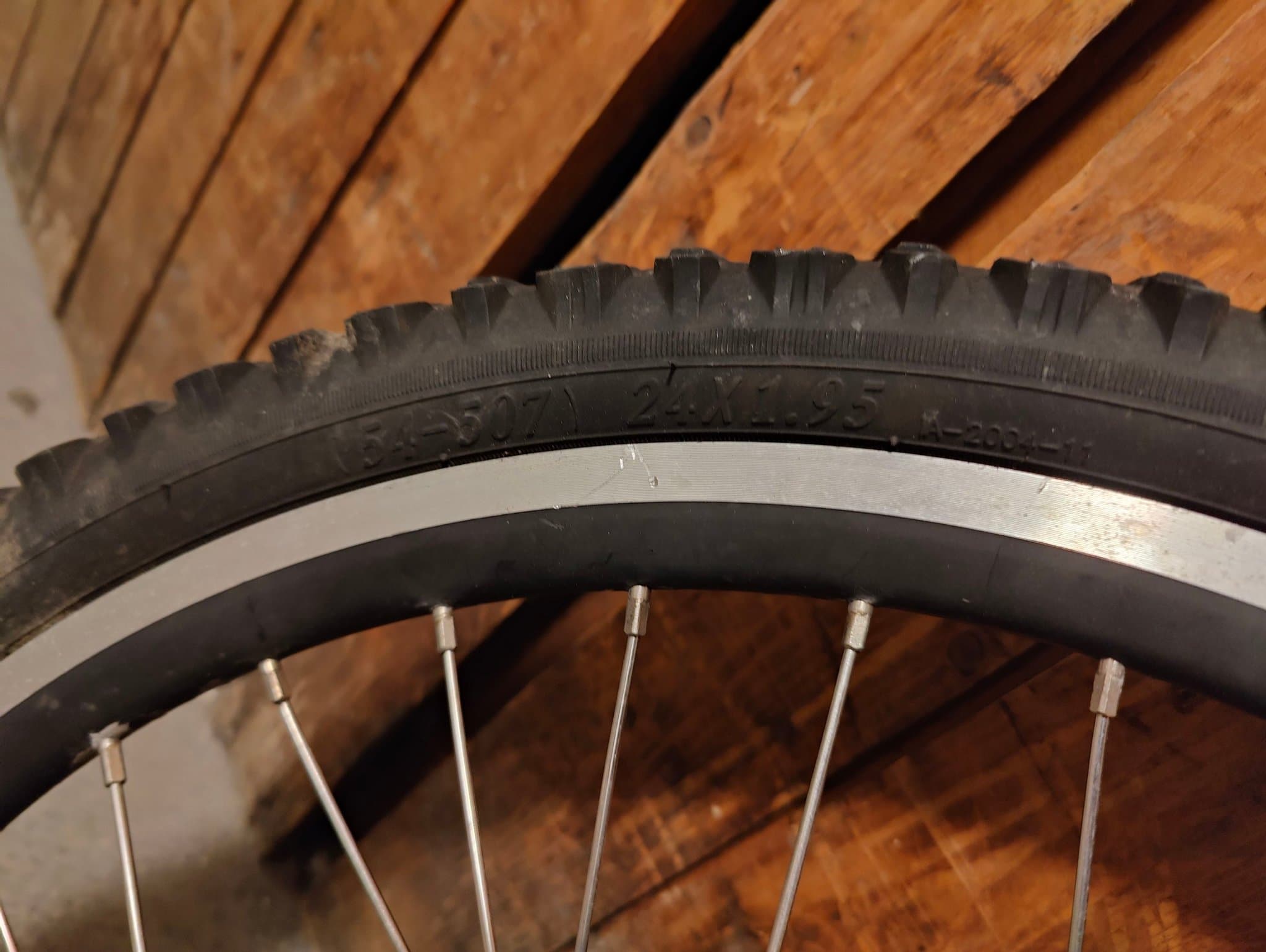 Lådcykel bakhjul DAPU cargo bikel 24 tum med däck och kassett