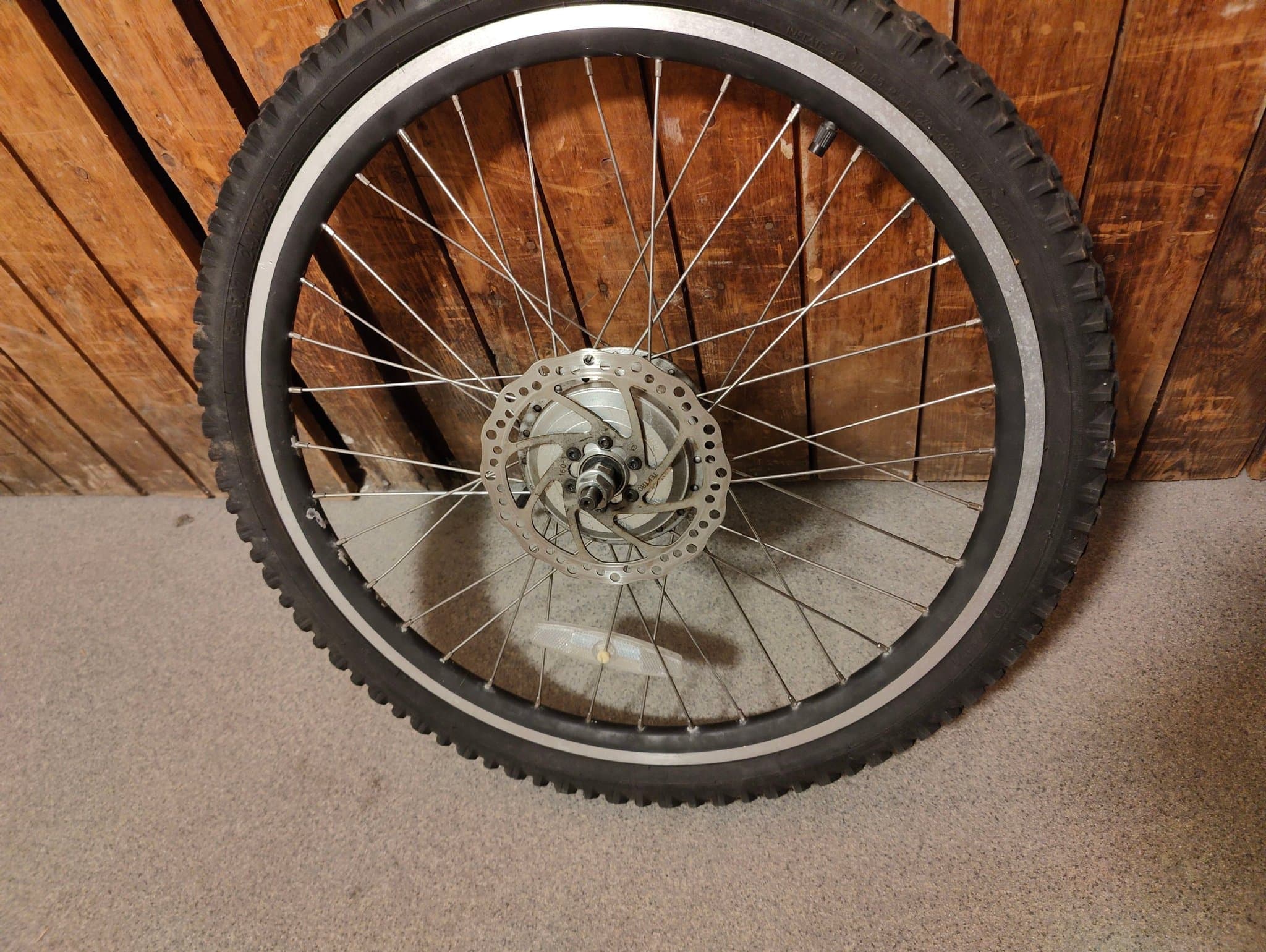 Lådcykel bakhjul DAPU cargo bikel 24 tum med däck och kassett