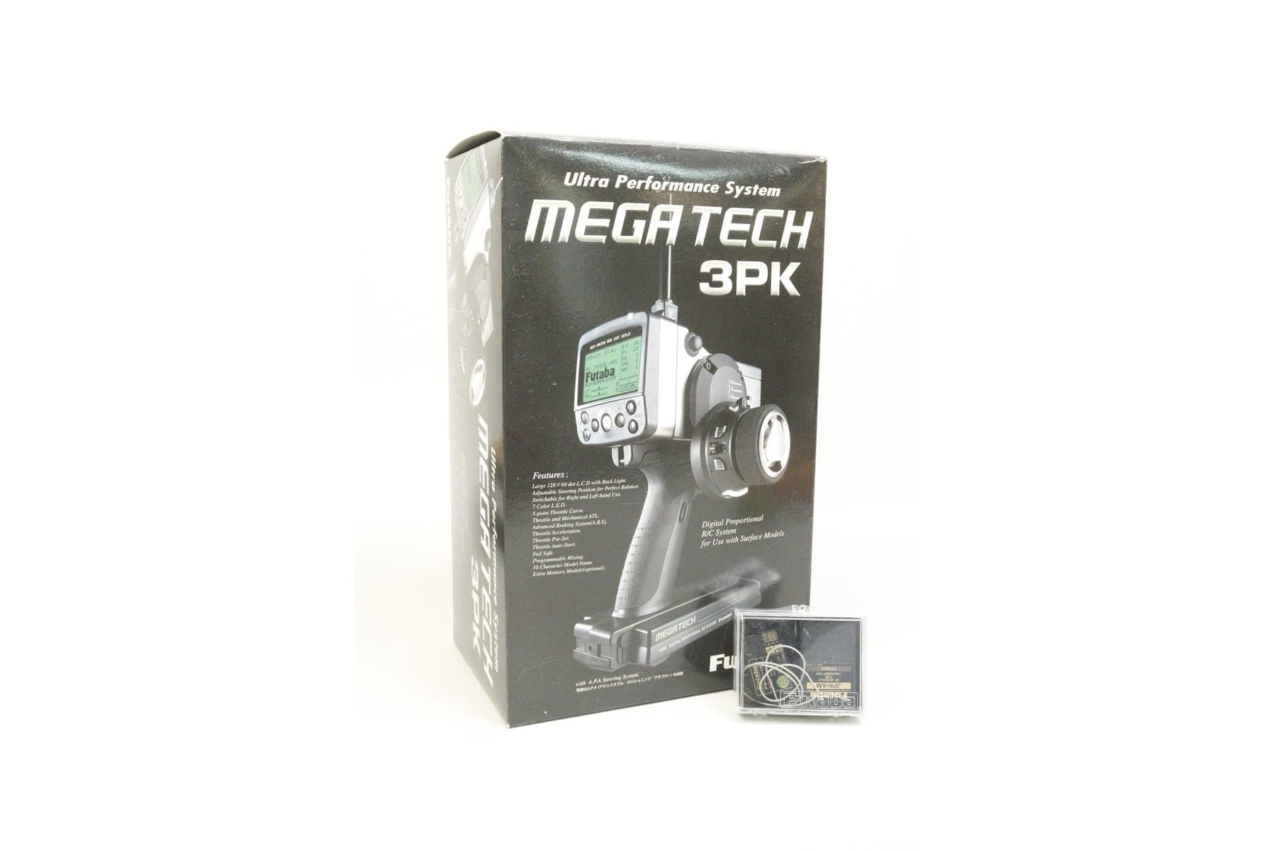 Futaba 3PK_c3 3-kanals PCM-sändare för radiostyrda bilar.