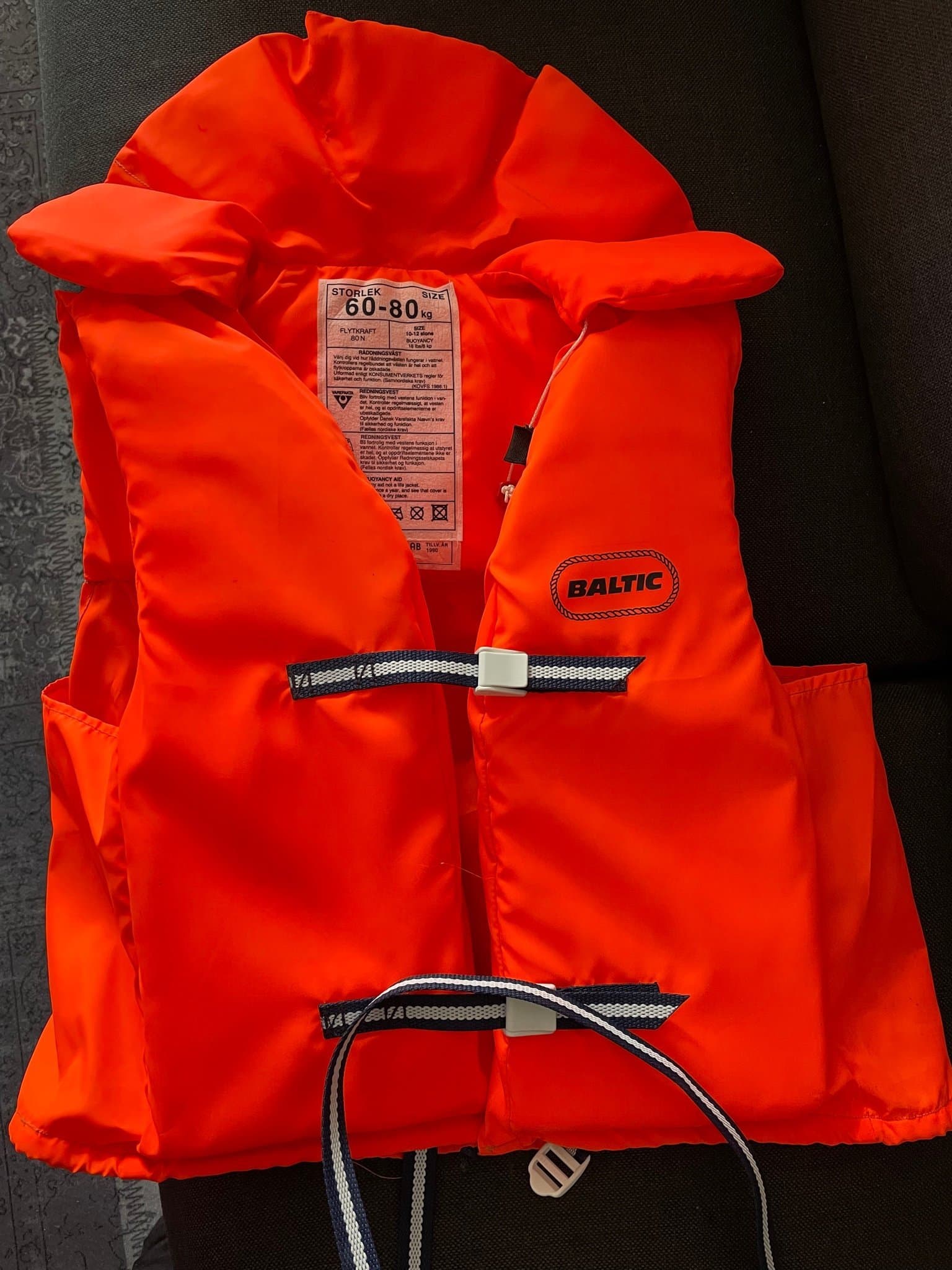 Baltic flytväst 60-80 kg