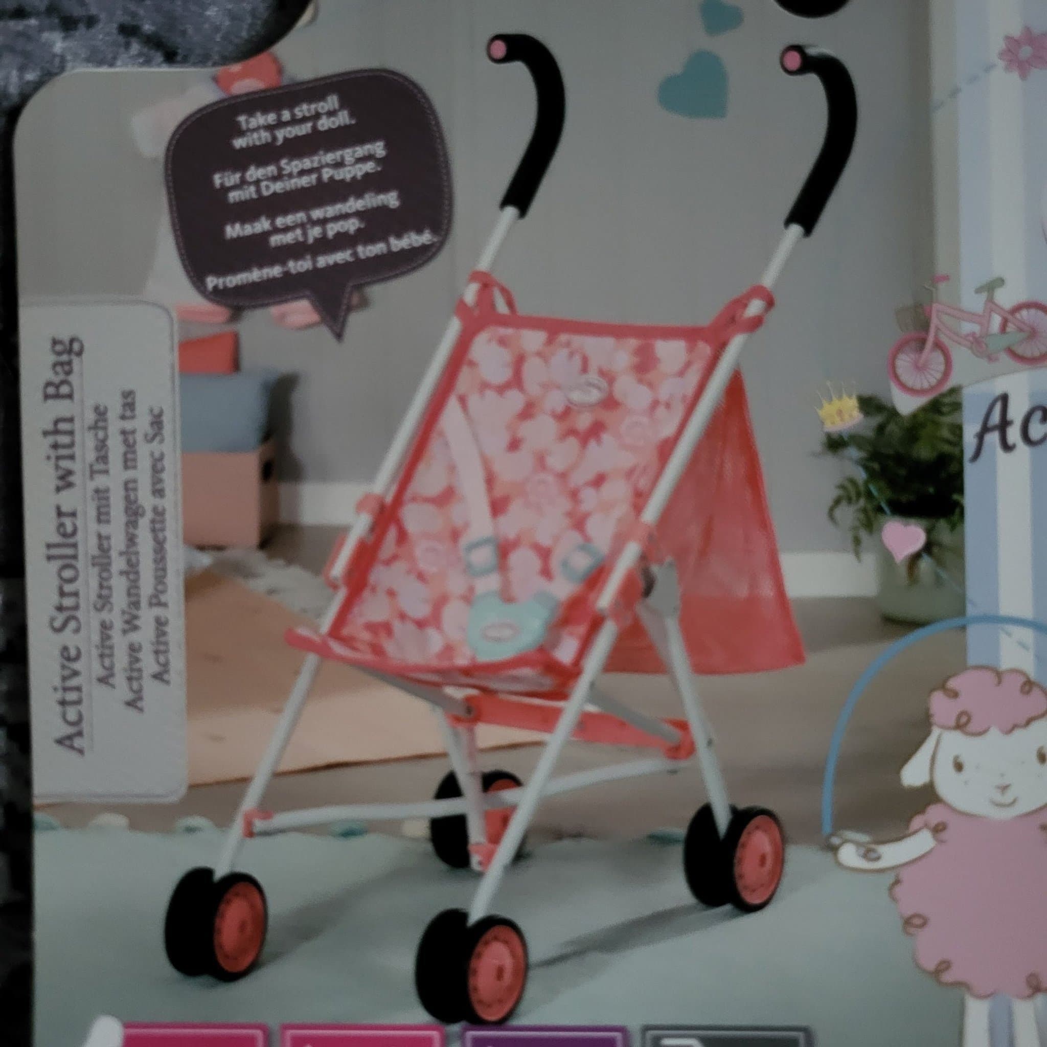 Fynd! Helt ny Dockstroller Baby Annabell, Dockvagn med Väska