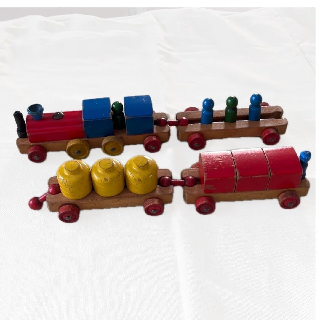 Vintage Brio Wooden Train Set " Made in Sweden"