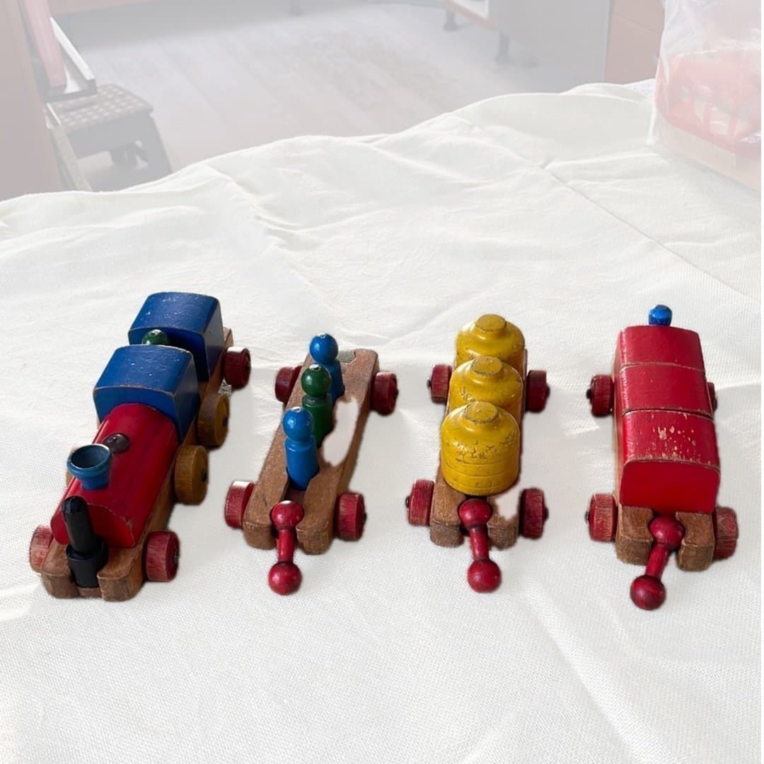 Vintage Brio Wooden Train Set " Made in Sweden"