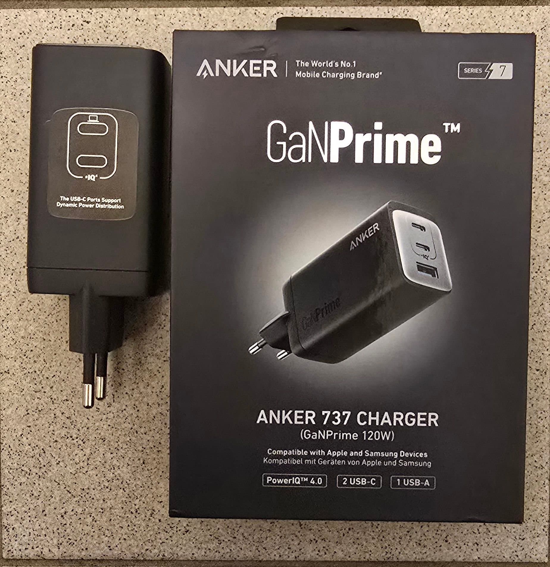 Anker 737 GaNPrime 120W laddare