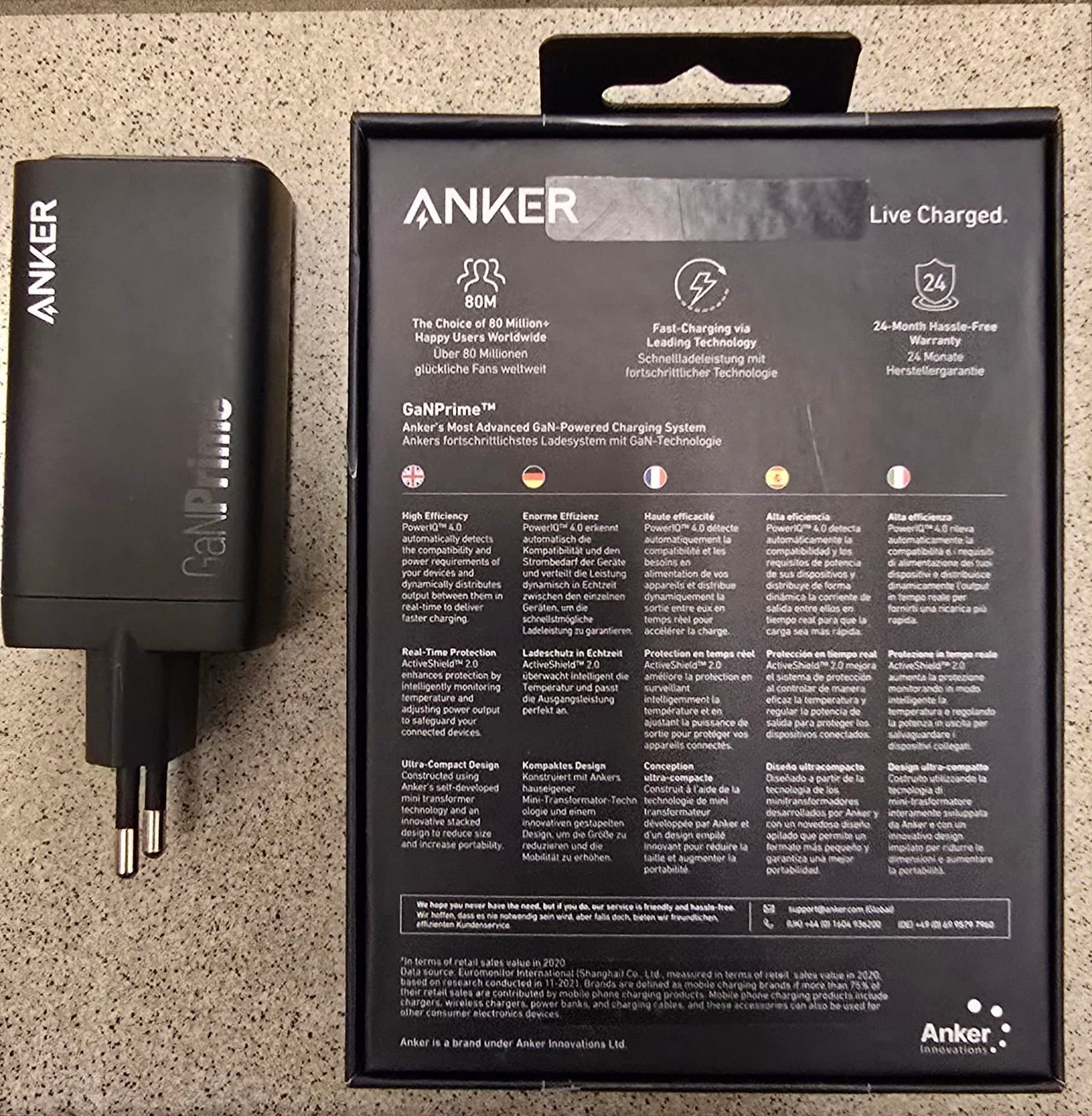 Anker 737 GaNPrime 120W laddare