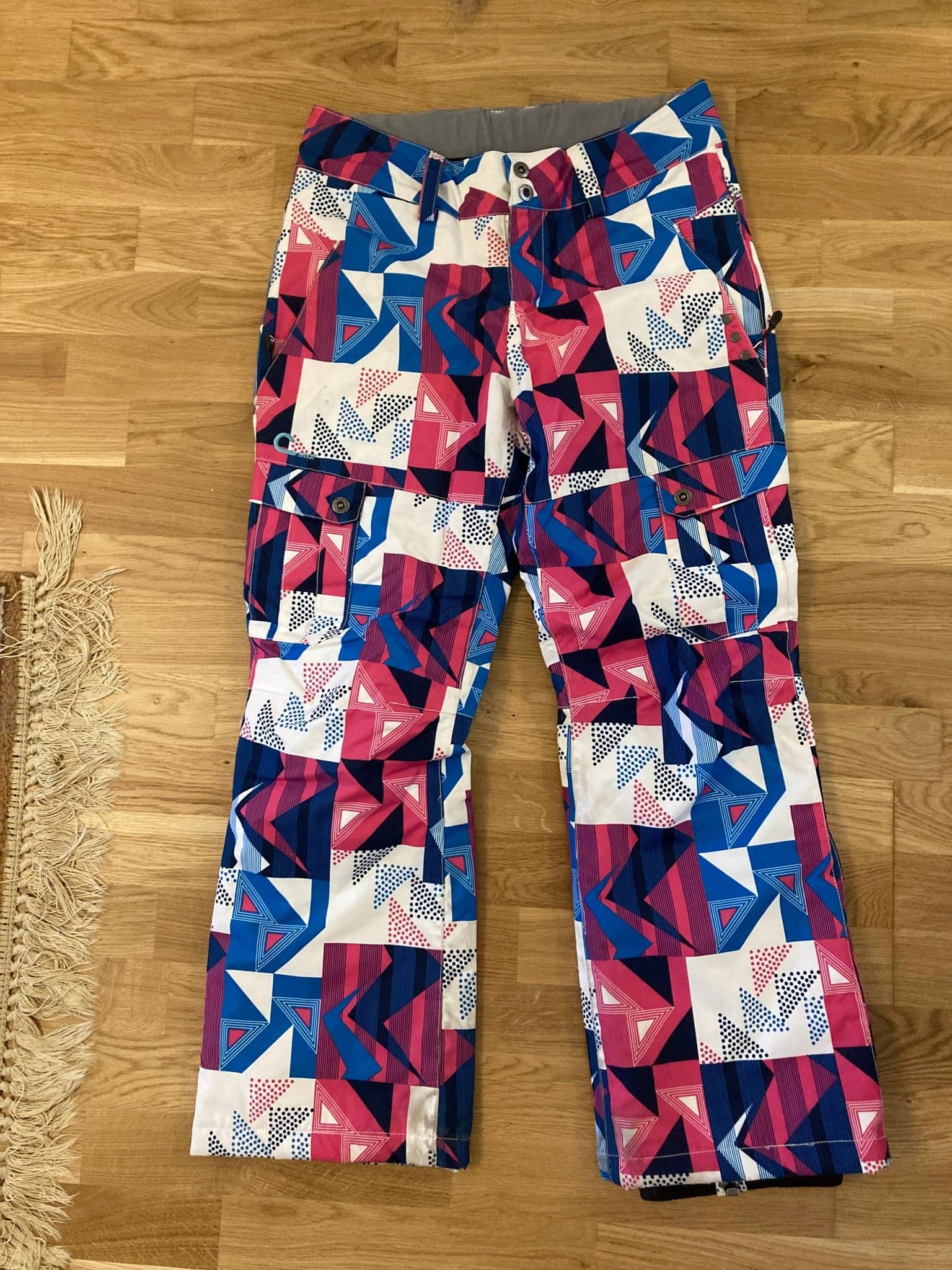 Stuff flerfärgade skidbyxor, storlek 158/164