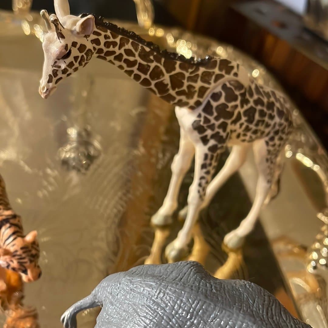 Vilda Djurfigurer, 7 stycken vintage