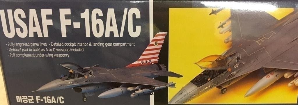 LOCKHEED MARTIN F-16A/C ACADEMY 1/48 OÖPPNAD