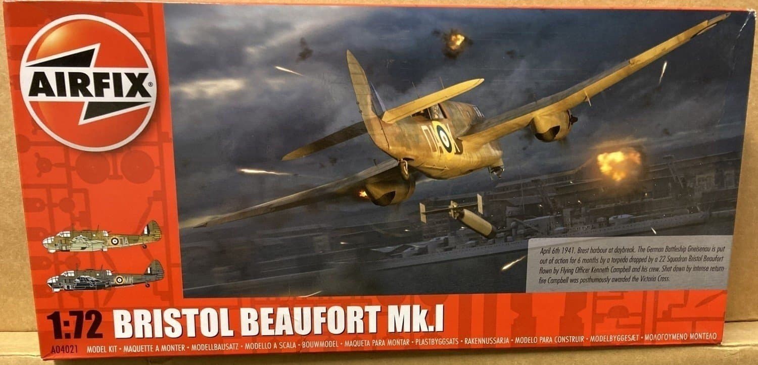 BRISTOL BEAUFORT Mk. 1 Airfix 1/72 OÖPPNAD