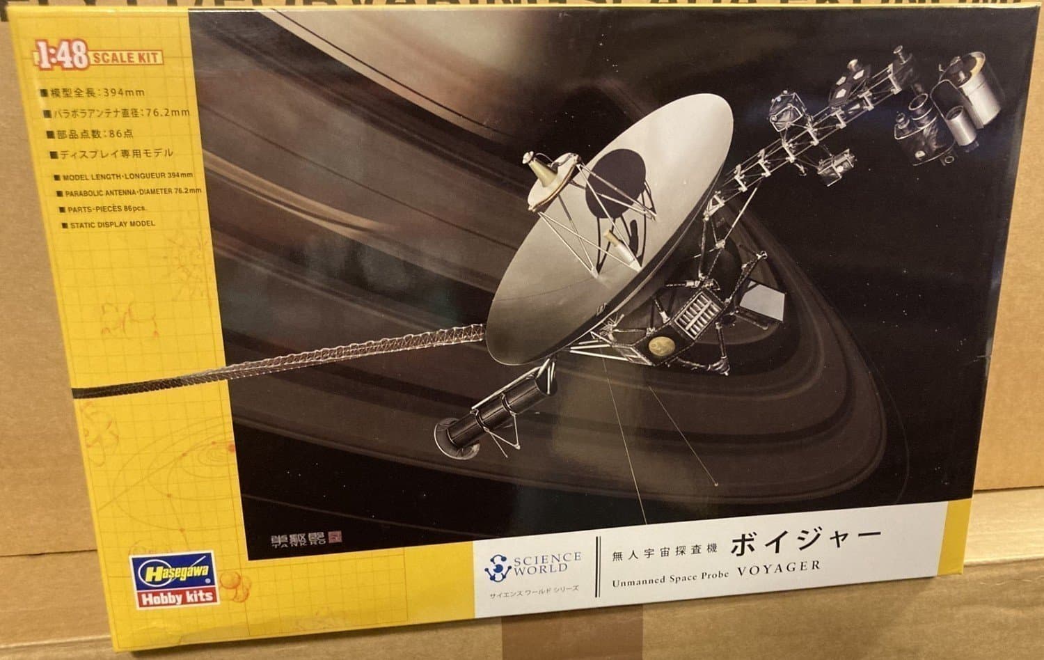 Unmanned Space Probe Voyager 1/48 HASEGAWA OÖPPNAD
