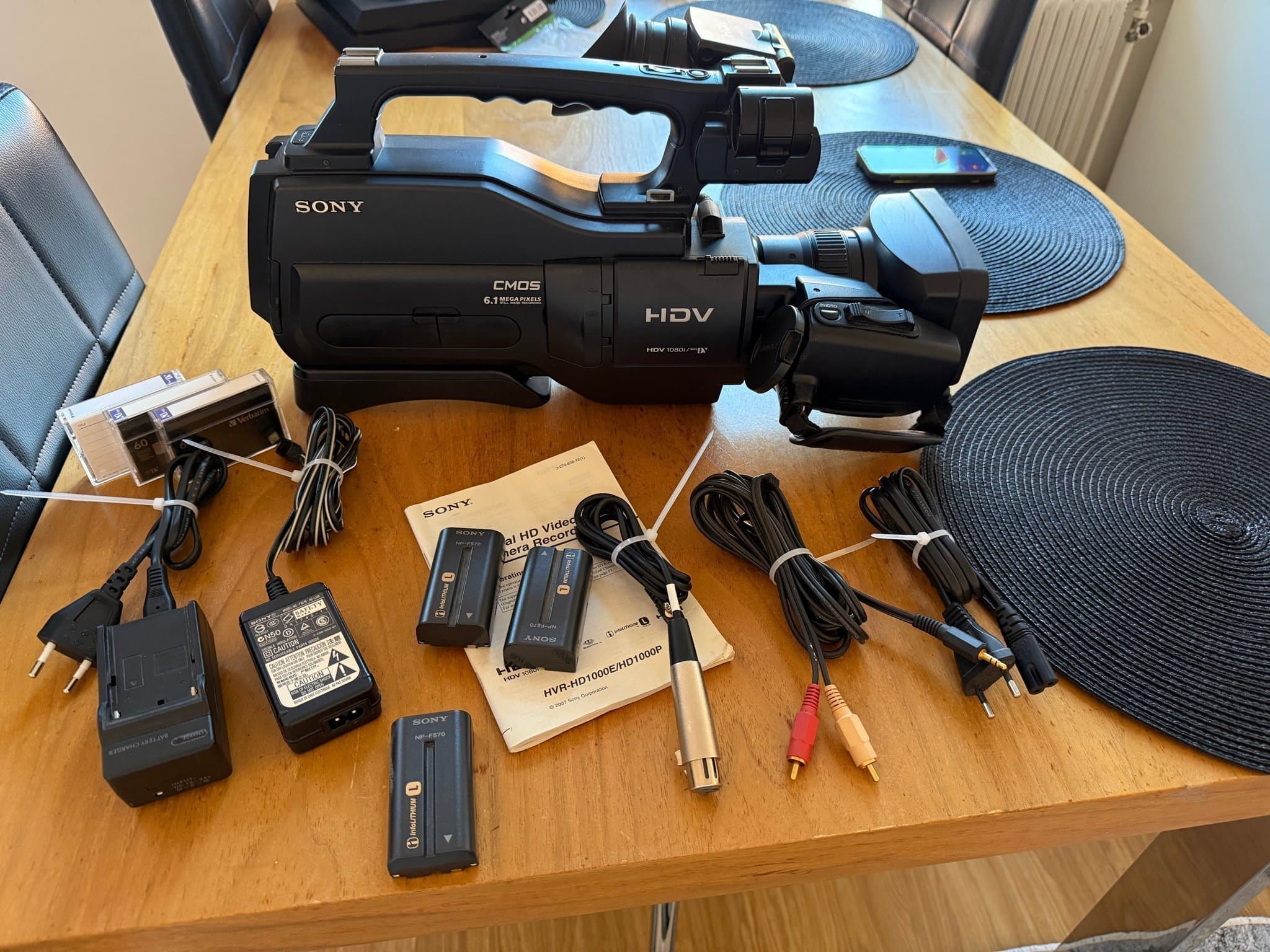 Sony HVR-HD1000E HDV-videokamera