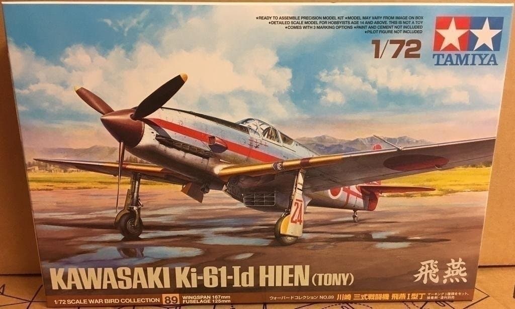 KAWASAKI Ki-61-ID HIEN (TONY) TAMIYA 1/72 OÖPPNAD