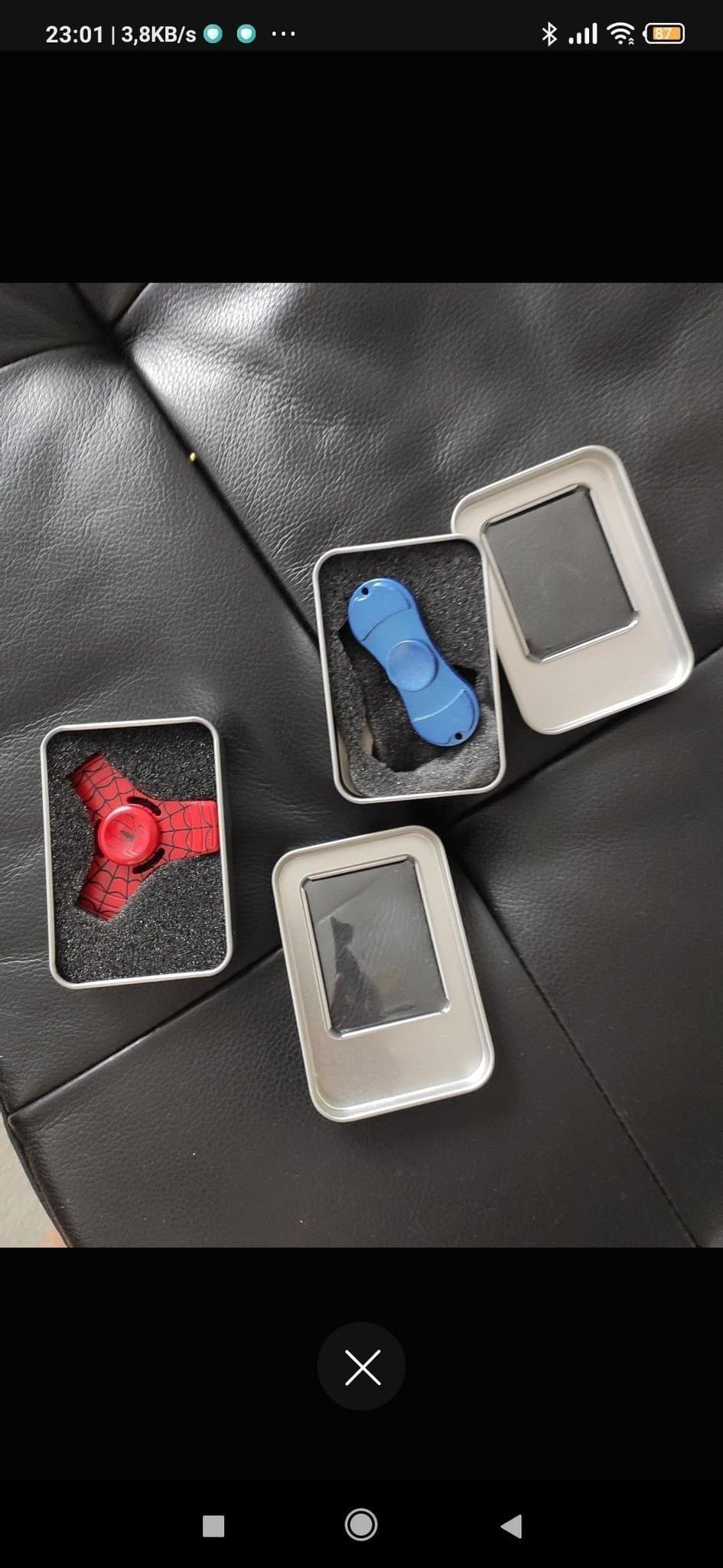 Fidget Spinners i Förpackning Spiderman