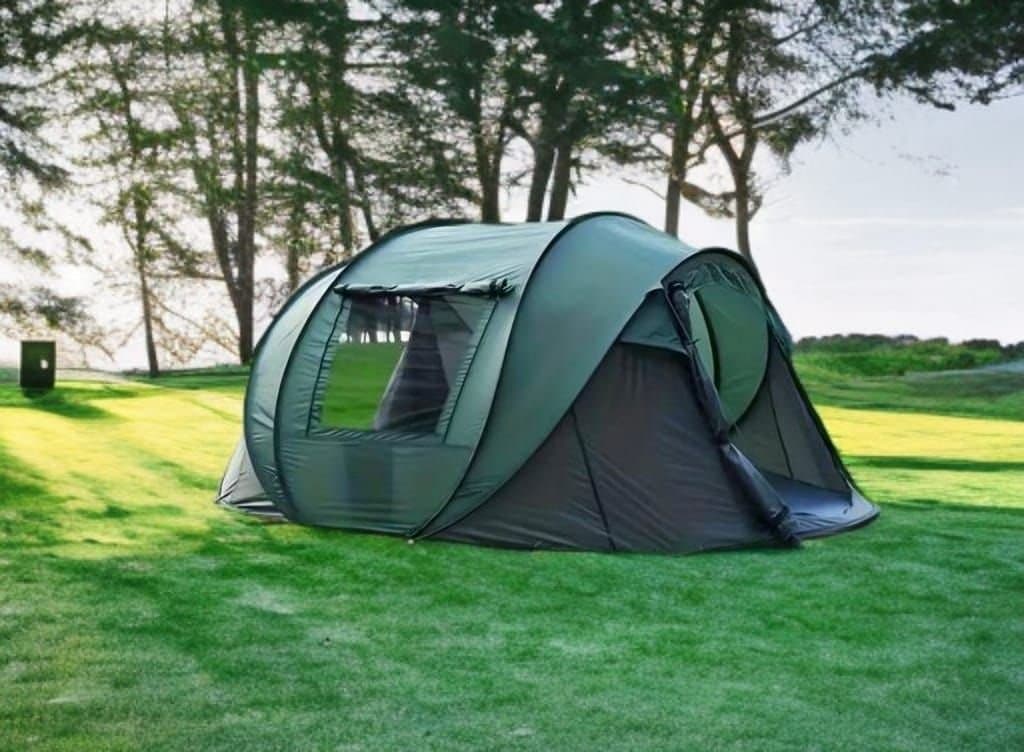 Automatiskt Snabbtält för 5–8 Personer – Vattentätt & UV-Skydd