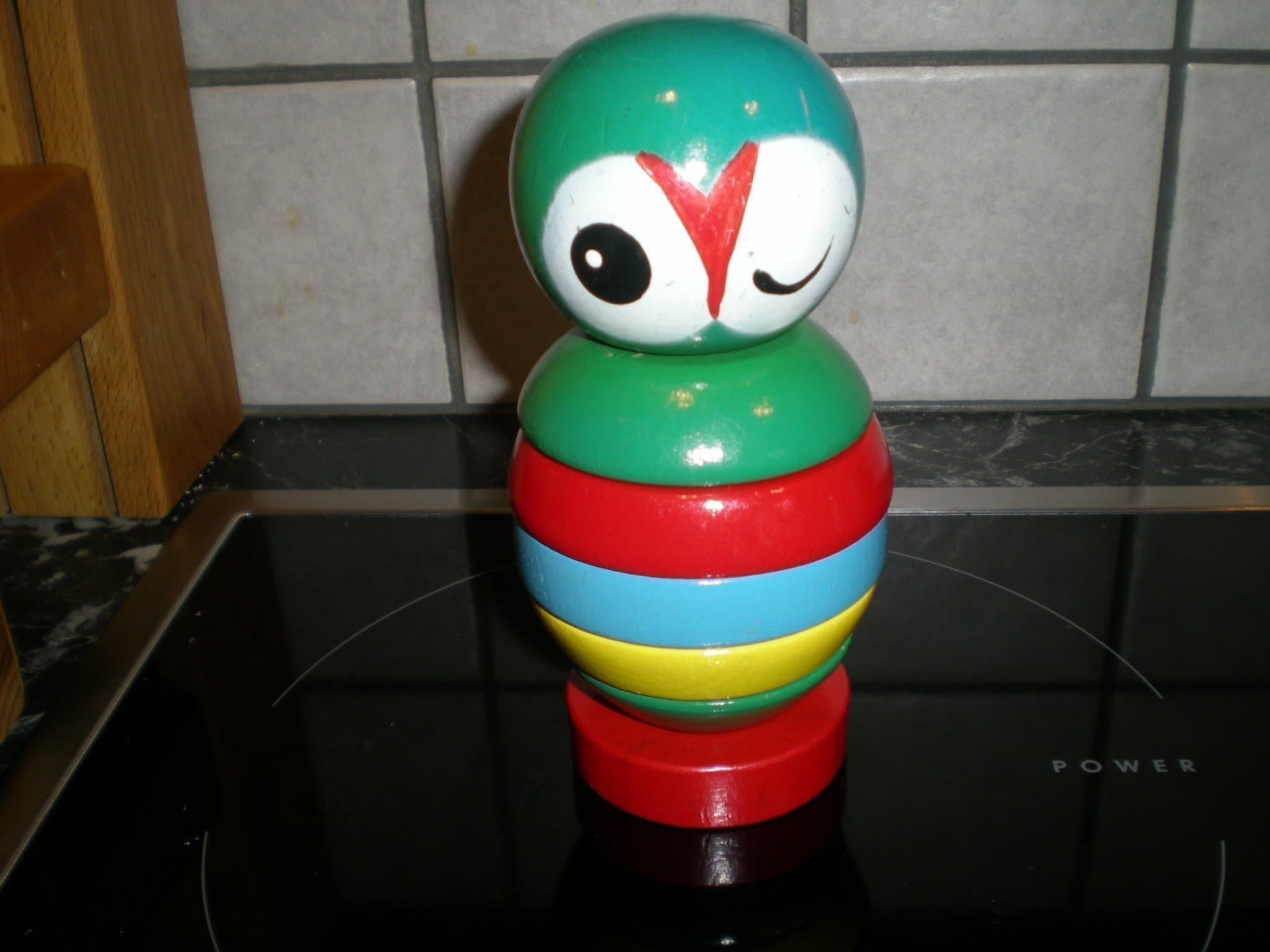 BRIO Stapelleksak Trä Äldre med skrift i botten