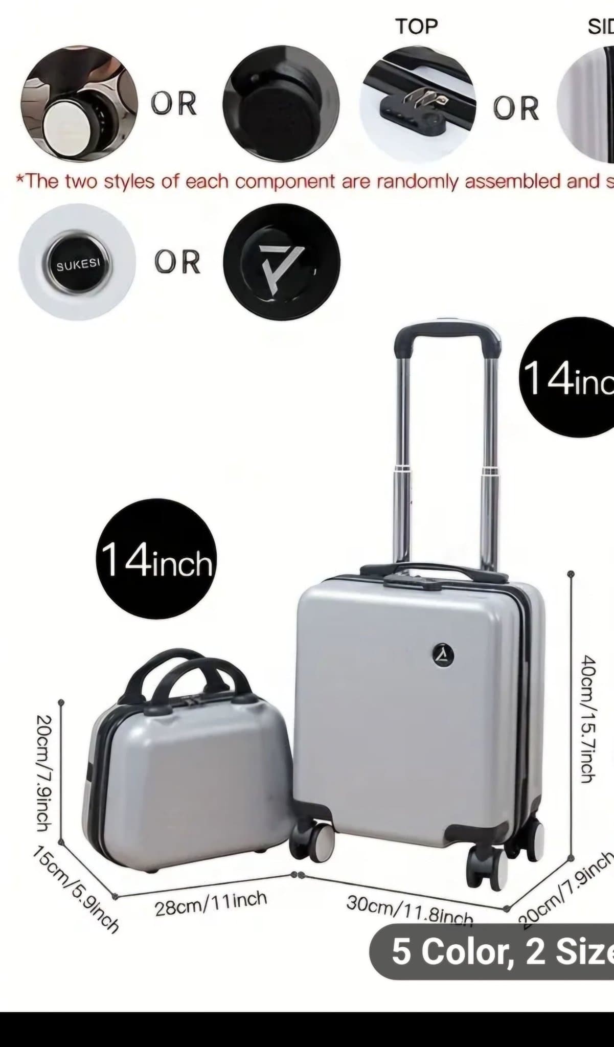 2 st reseväska oanvänd med orginal förpackning