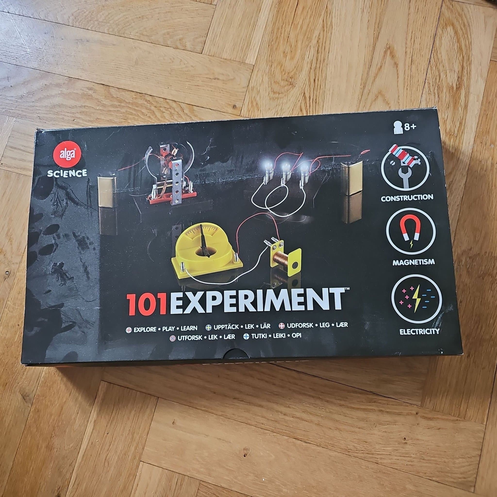 Alga Science 101 Experiment Leksaksset konstruktion magnetism elektricitet