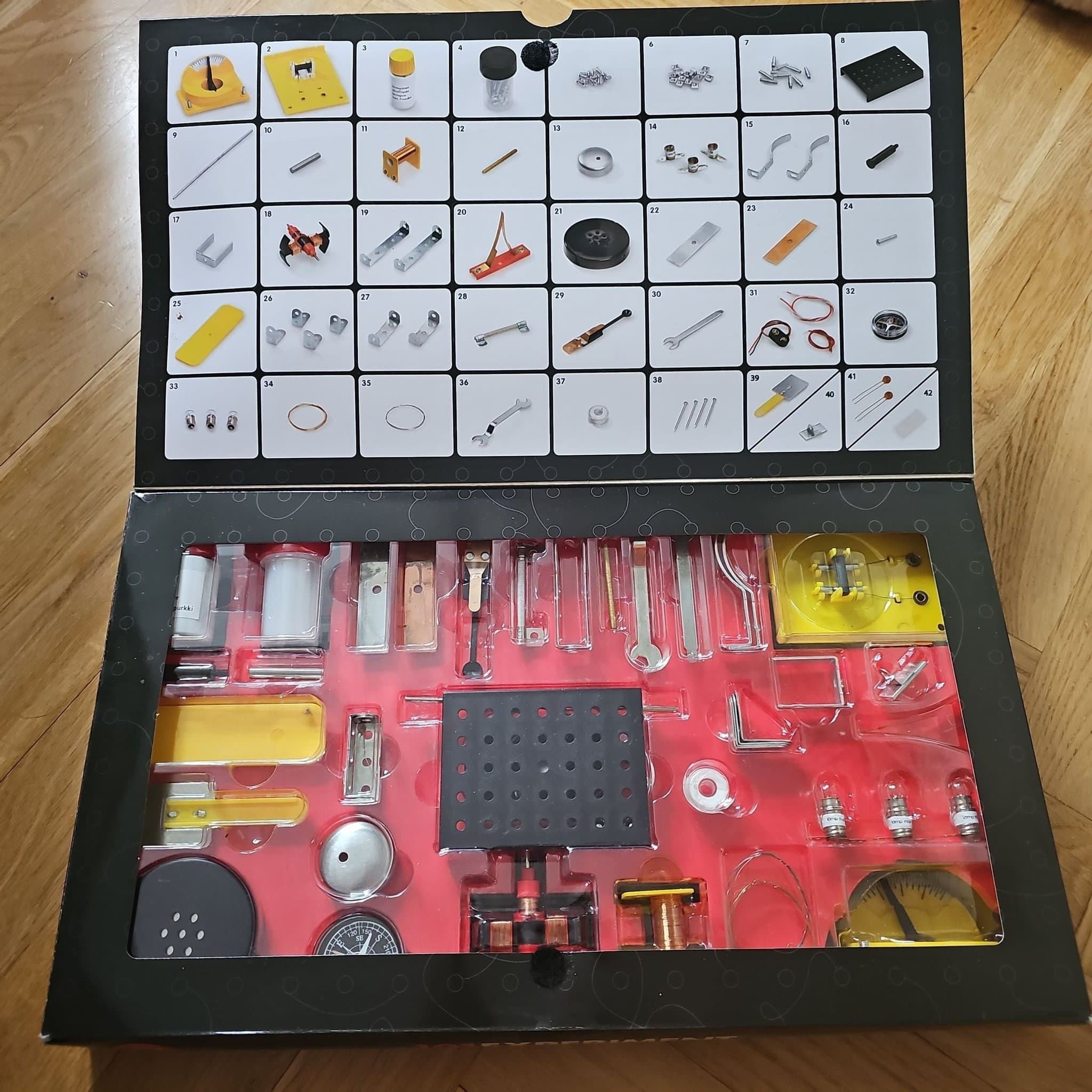 Alga Science 101 Experiment Leksaksset konstruktion magnetism elektricitet
