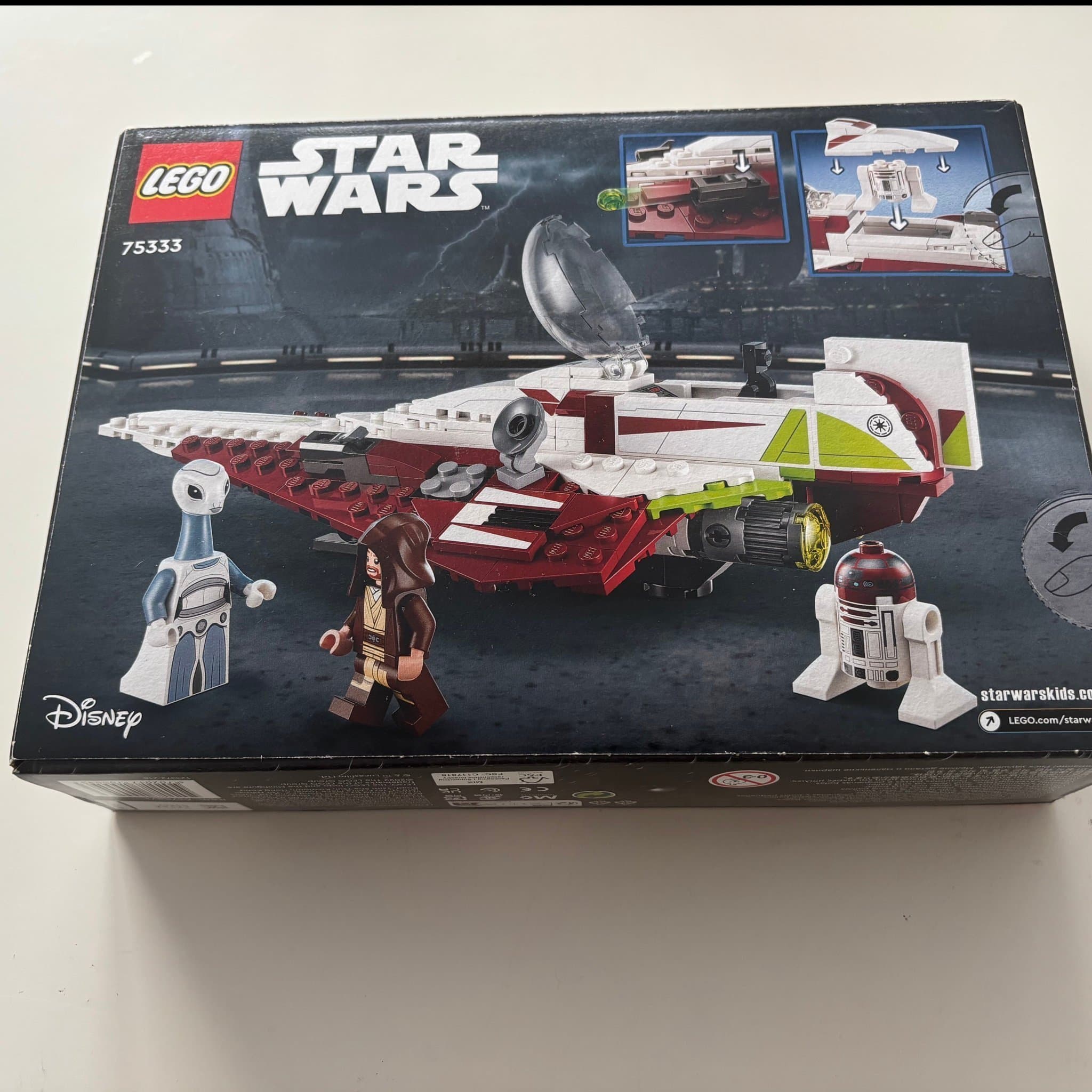 Helt Nytt LEGO 75333 Star Wars Obi-Wan Kenobis Jedi Starfighter