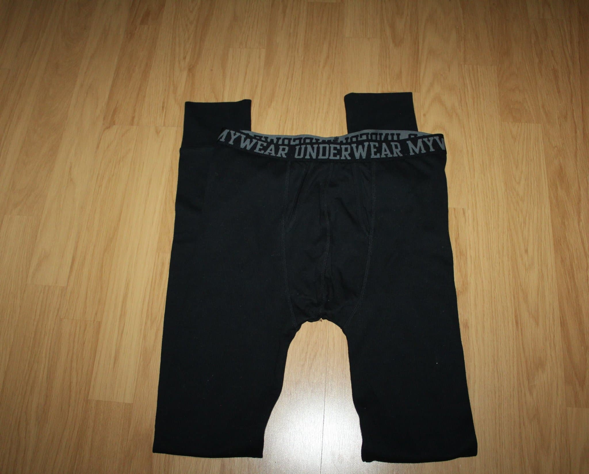 Nya M herr svarta långkalsonger underställ vinterkläder skidkläder underställ