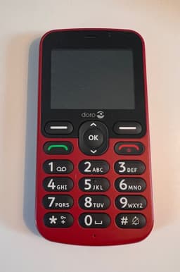 Doro 1881 Röd Mobiltelefon
