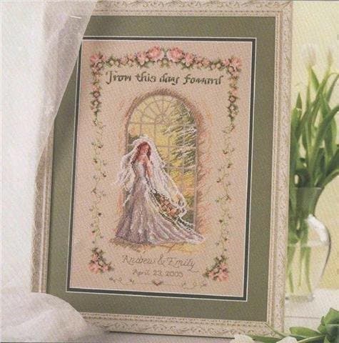 ** BUCILLA ** VACKERT BRÖLLOPSMINNE ** FROM THIS DAY FORWARD **