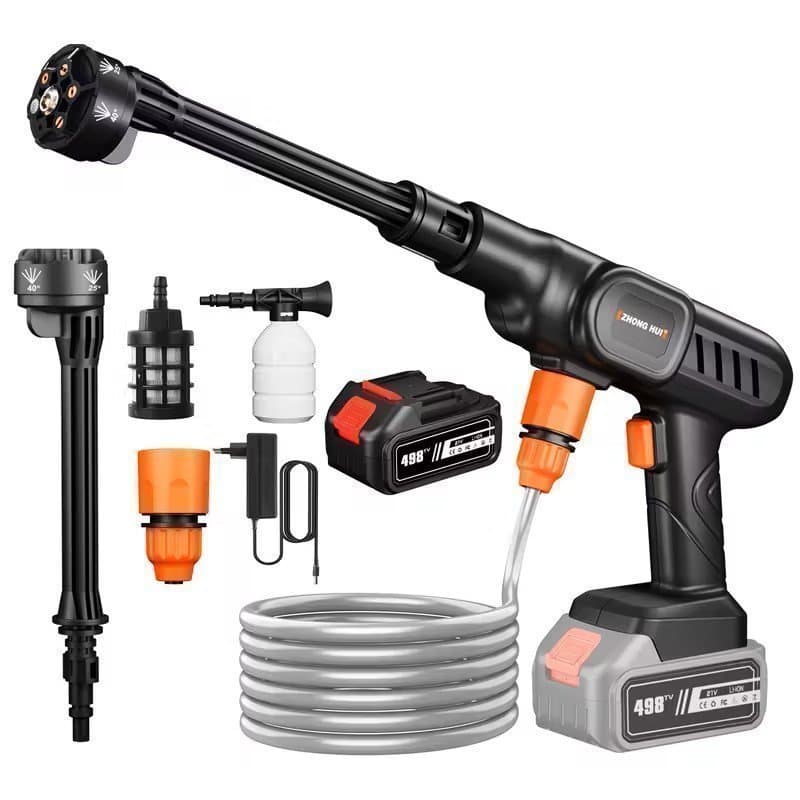 Sladdlös Högtryckstvätt med upp till 100 bars tryck