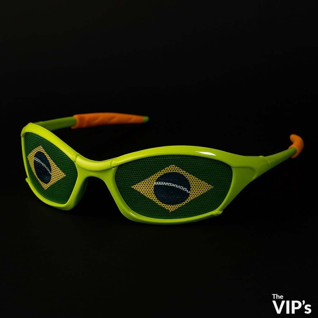 Flagg-glasögon Brasilien 10-pack