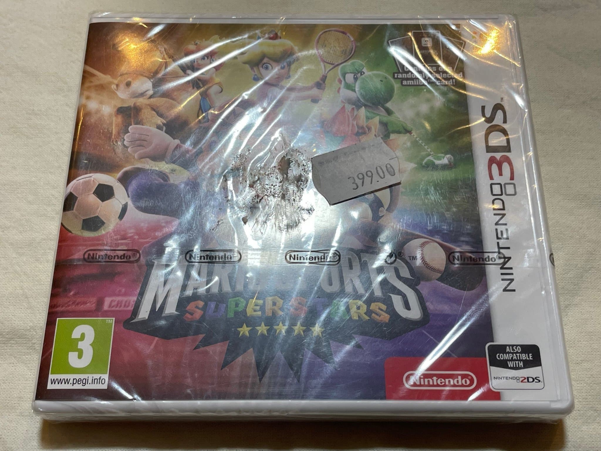 Mario Sports Superstars Nintendo 3DS OÖPPNAD Inplastat SPELET ÄR PÅ ENGELSKA