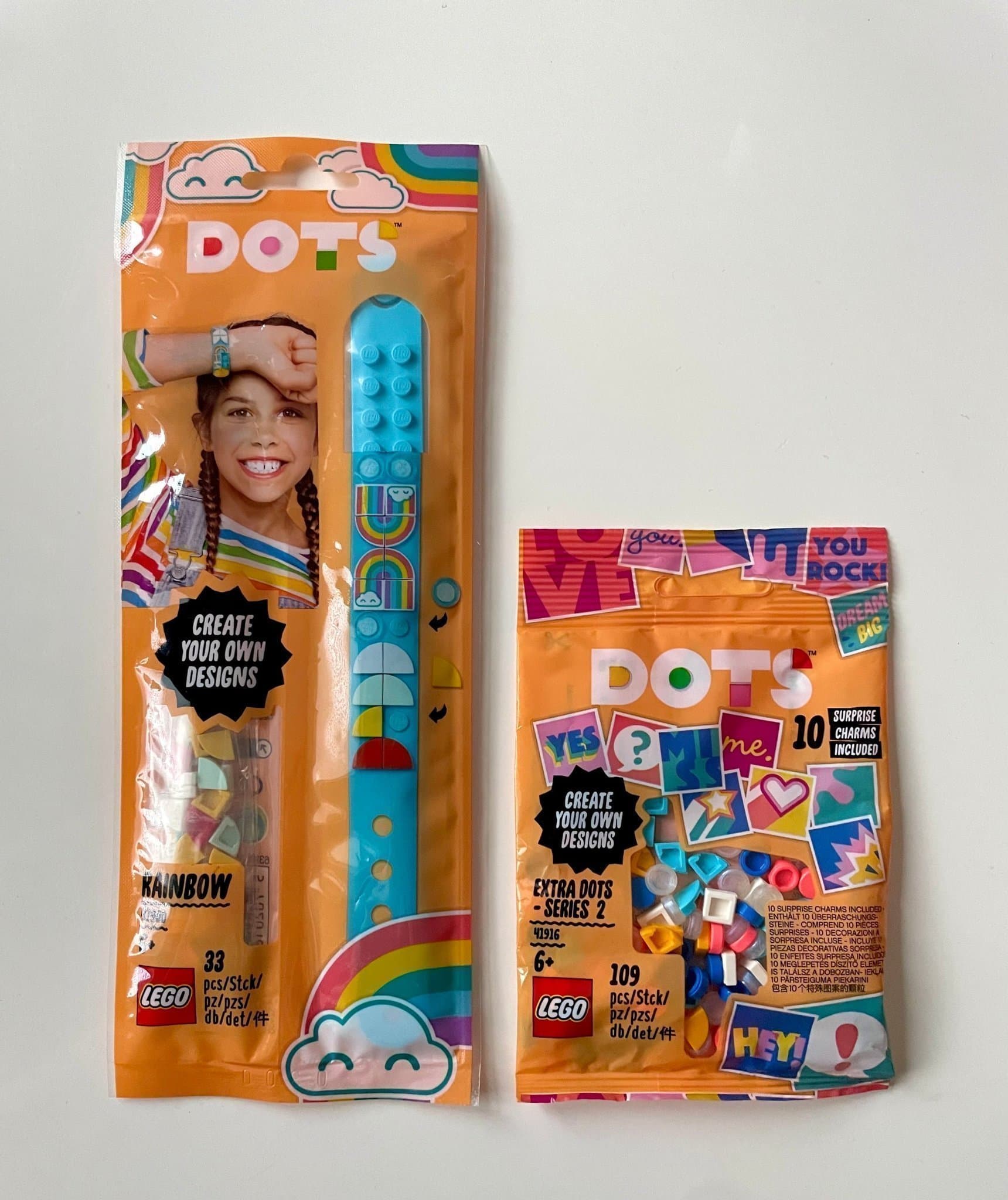 Nytt oöppnat LEGO DOTS Armband 41900 + Extra DOTS (series 2) 41916