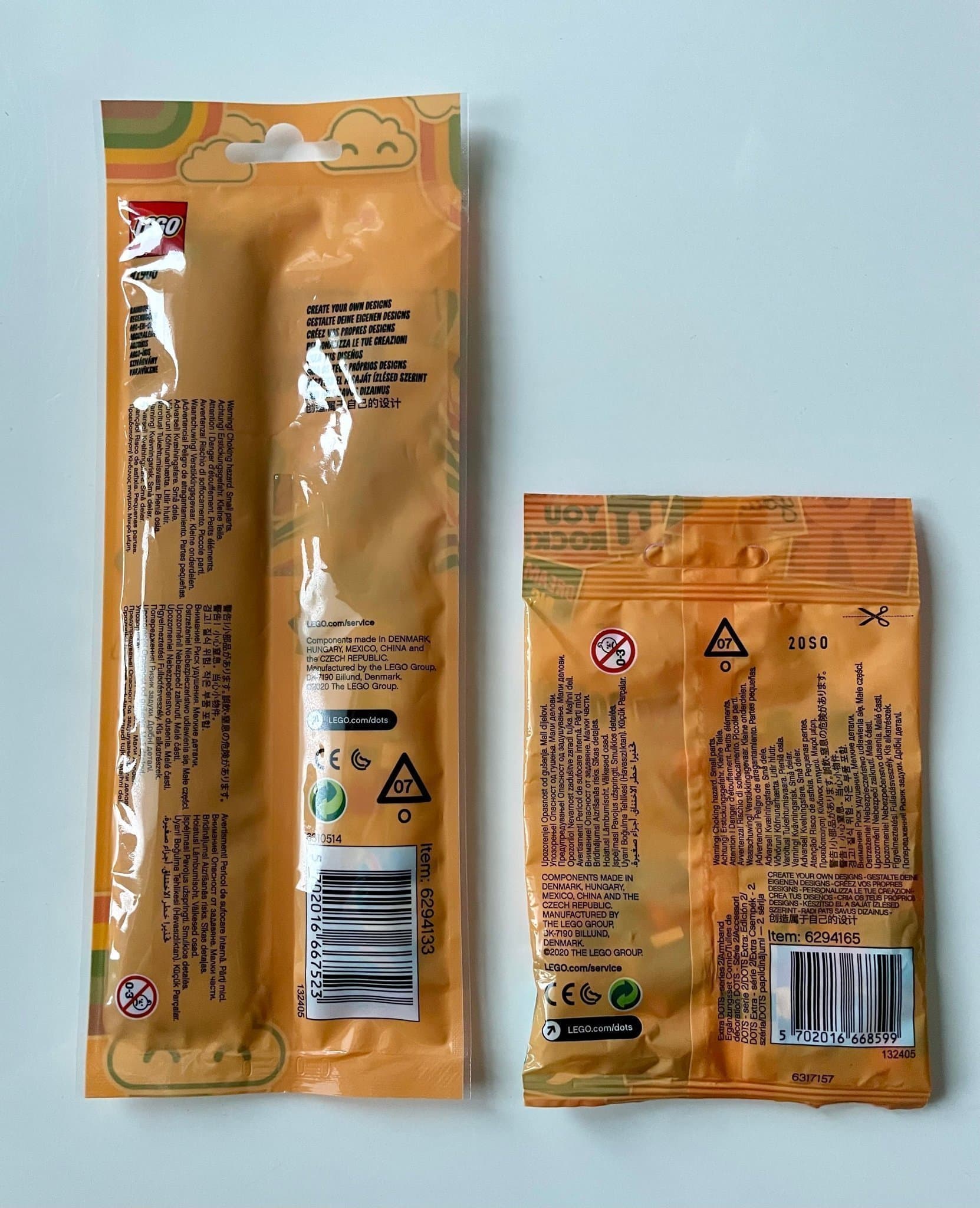 Nytt oöppnat LEGO DOTS Armband 41900 + Extra DOTS (series 2) 41916