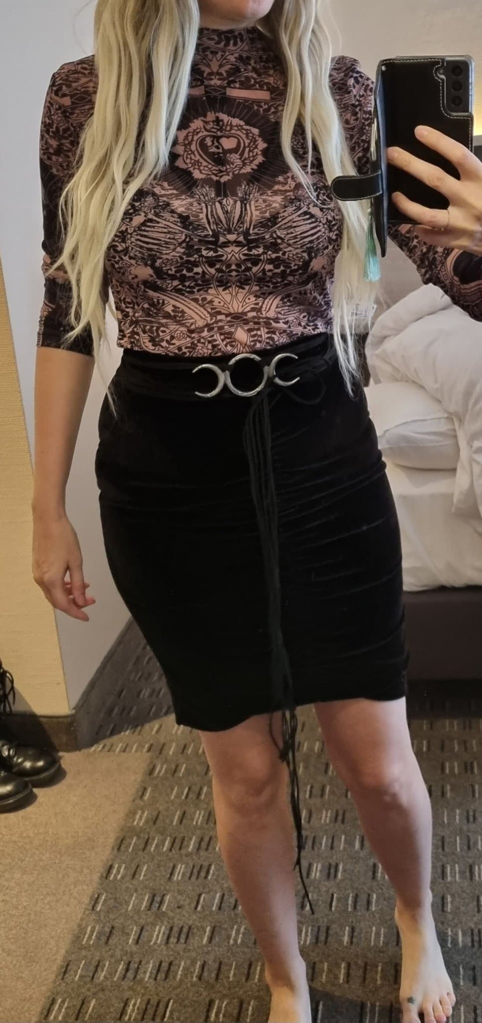 NY! Spänne/Smycke Måne Halvmåne i metall | diy pagan goth punk fest