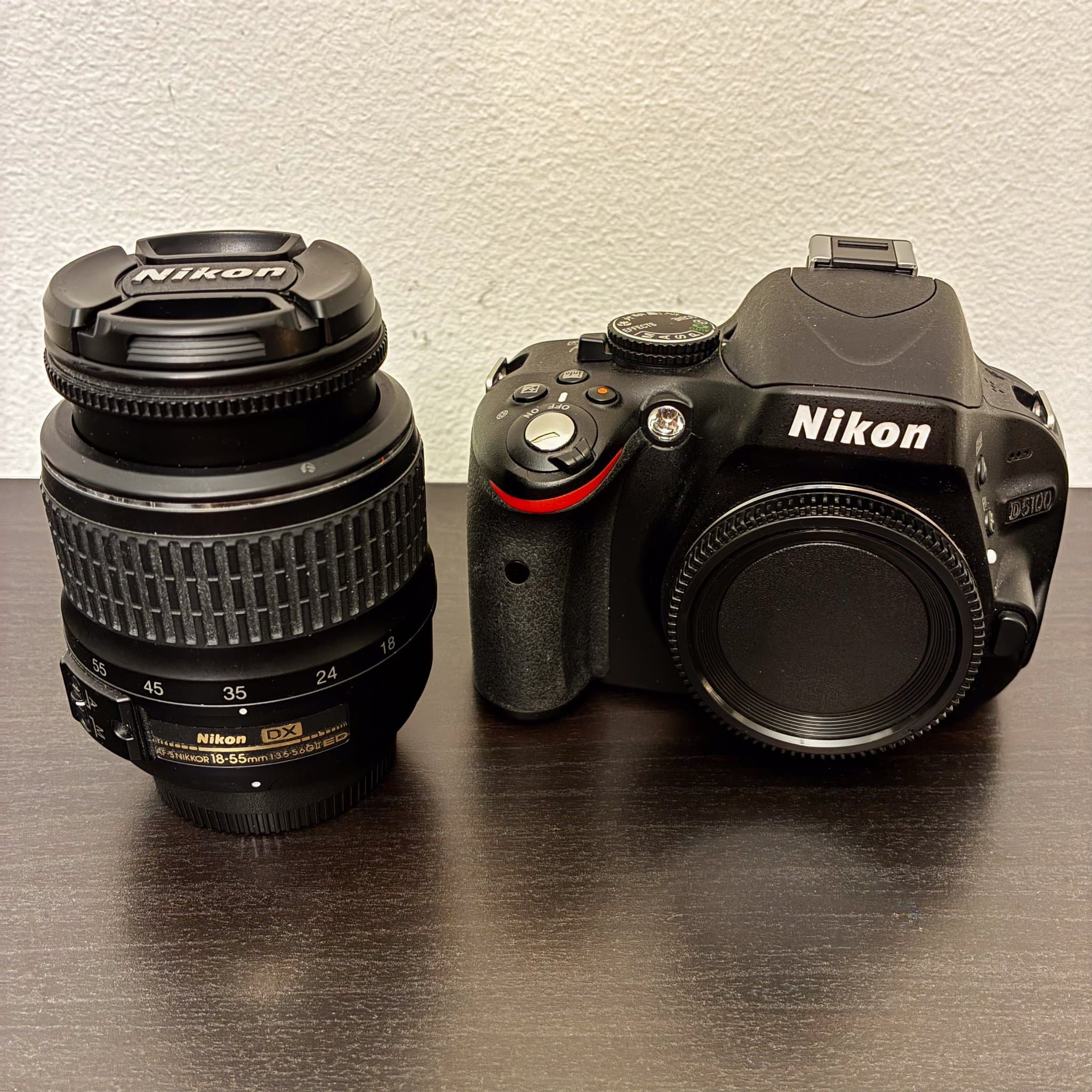 Nikon D5100 + 18-55 mm objektiv