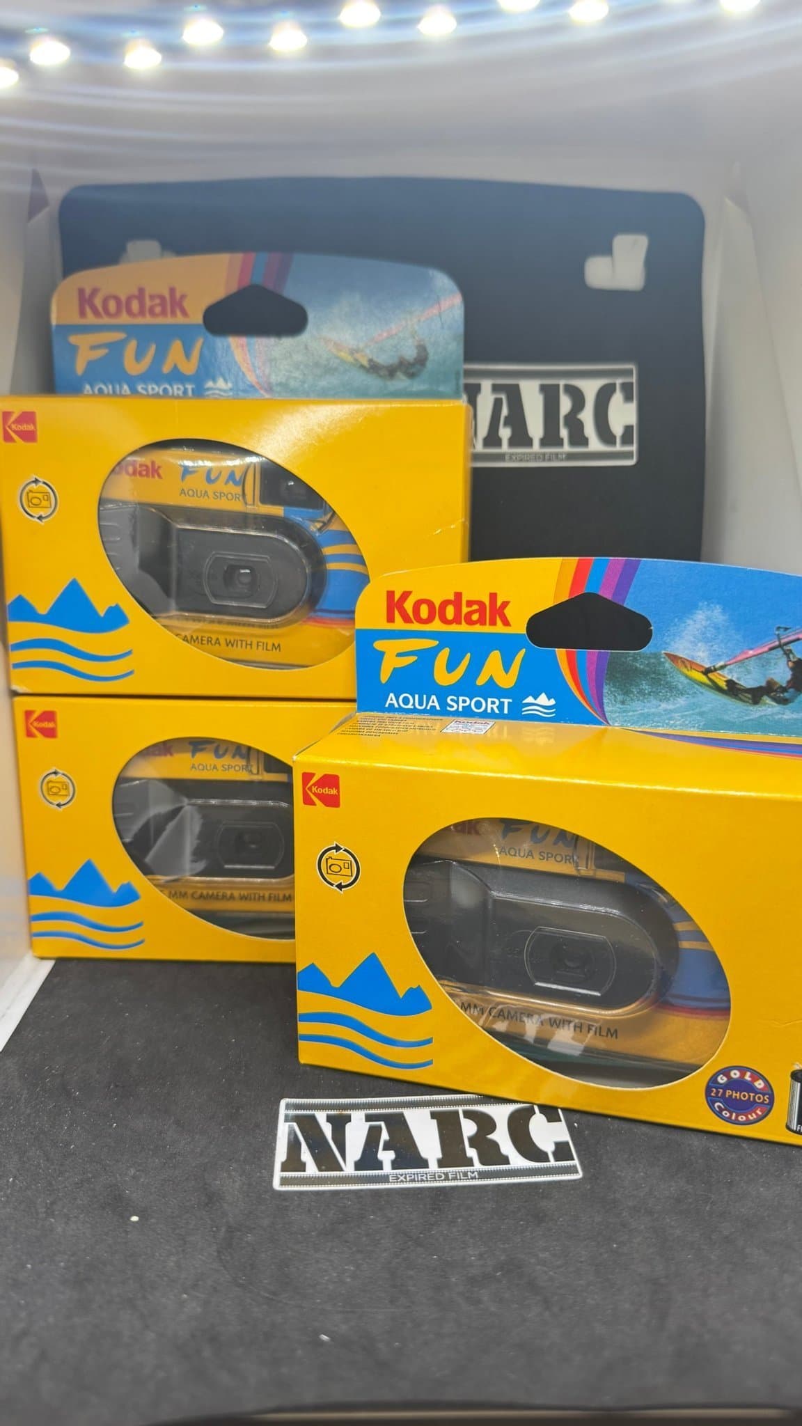 Kodak FUN Aqua Sport Engångskamera 35mm Film Vattentät 3 kameror