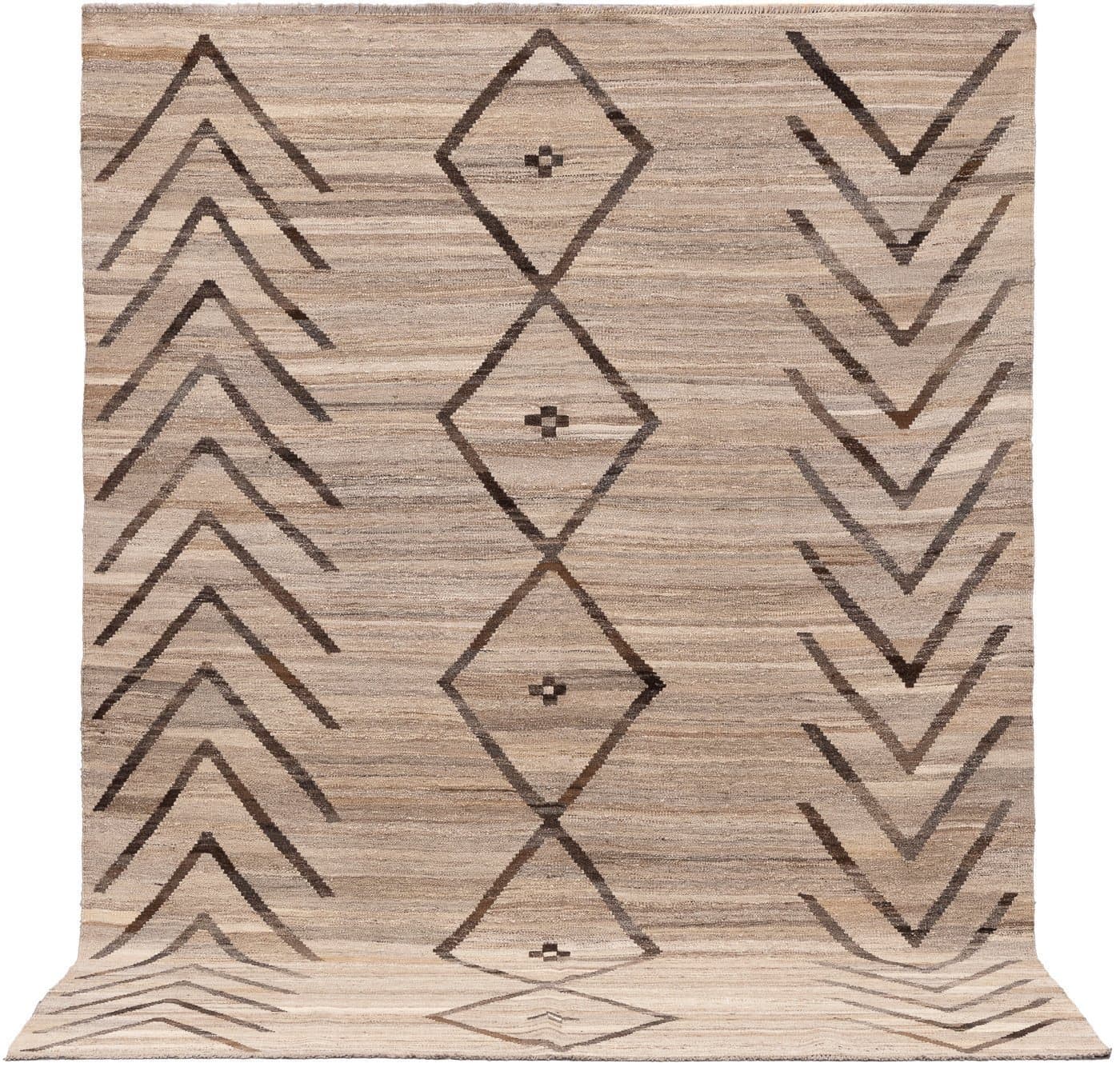 Kelim Marocko design, ca 302 x 202 cm